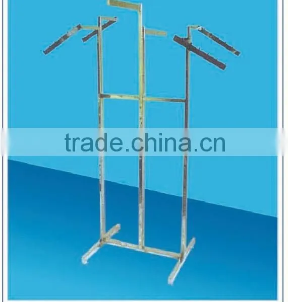 RH-YJ04 Cloth Display Racks 900*610*1800 Q235 Chrome Plated High Quality Clothes Rack Stand Display Metal Clothes Rack photo-5
