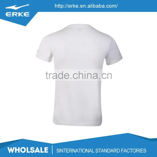 ERKE Wholesale Cozy Cotton Round Neck Short Sleeve Mens Running Sports Tee Shirt photo-6