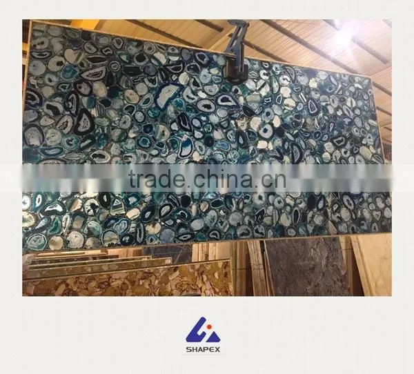 Blue Onyx Tile Slab Stone for Decoration photo-3