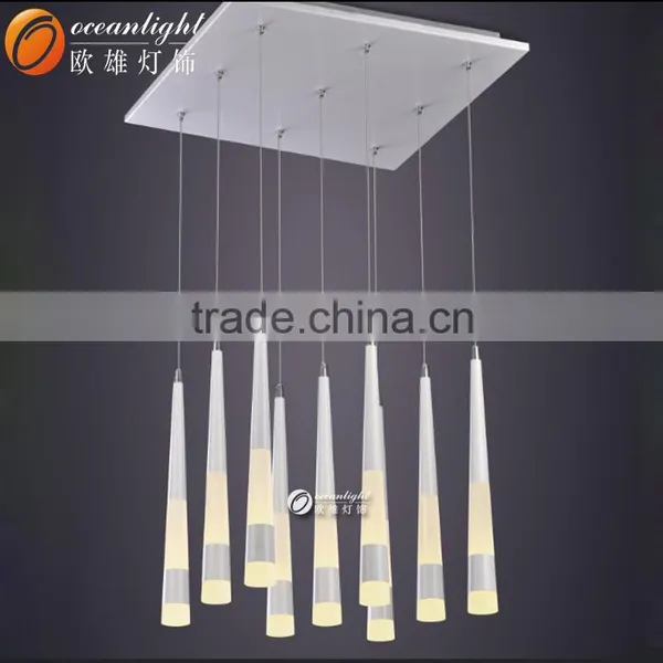 Modern Chandelier LED Acrylic Pendant Light Chrome Electroplate Light OXD9030-3W photo-4