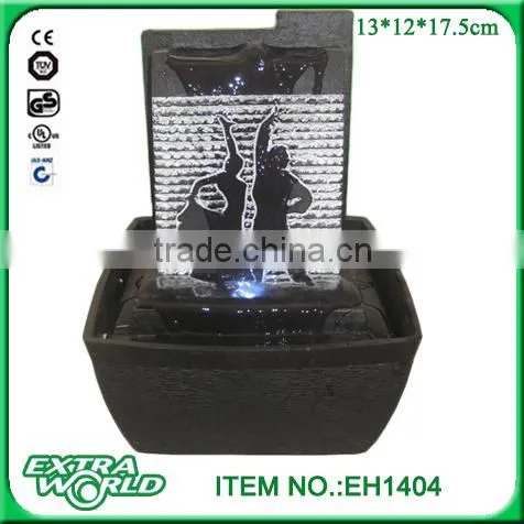 Soothing Rock Falls Tabletop Mini Wall Watefall Fountain photo-6