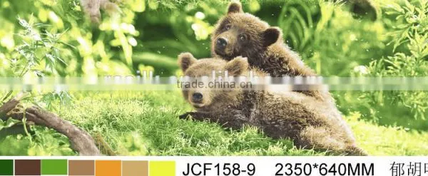 Cartoon Design Disperse Printed Polyester Bedsheet Fabric photo-3
