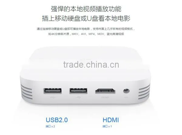 NEW 2016 Original XIAOMI Mi BOX 3 Enhanced TV BOX 3 Pro 4K MT8693 2-core 64 2.0GHz 4K Media Player photo-6