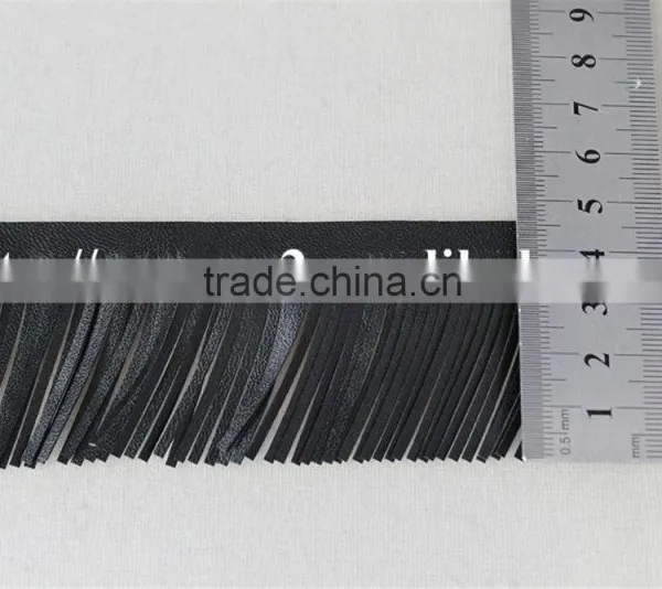 High Quality 4.5cm Black Simplify Design Tassel Lace Trims for Clothing photo-6