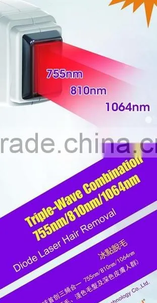 Salon 755nm Alexandrite Laser Portable Diode Laser Hair Removal Machine Leg Hair Removal photo-3