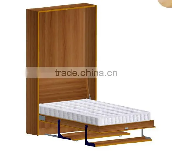 Folding Murphy Wall Bed Mechanism Equip With a Desk and a Bookshelf Hardware photo-2