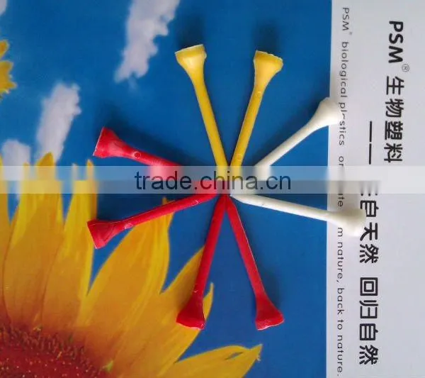Biodegradable Cornstarch Eco Friendly Plastic Golf Tee