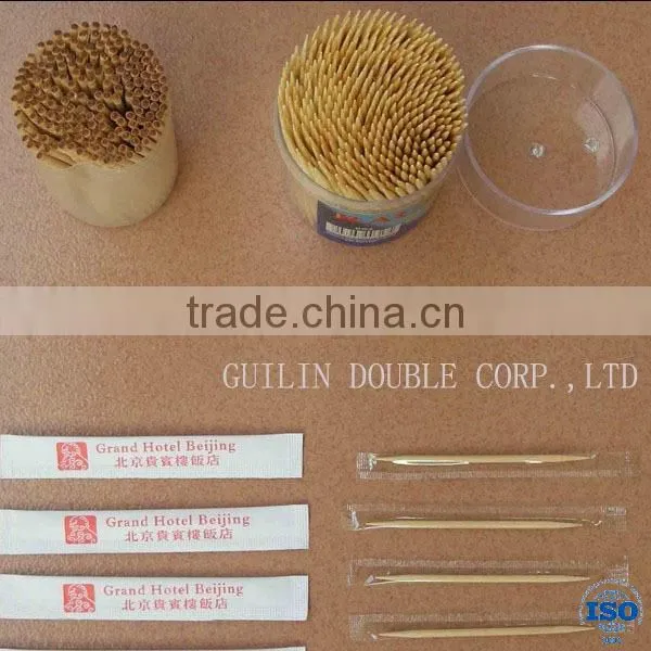 Colorful Double Point Bamboo Toothpick Paper Wrapped,mint Bamboo Toothpicks