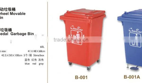 High quality Dustbin make in China, dustbin durable years for use,different size dustbin for sale