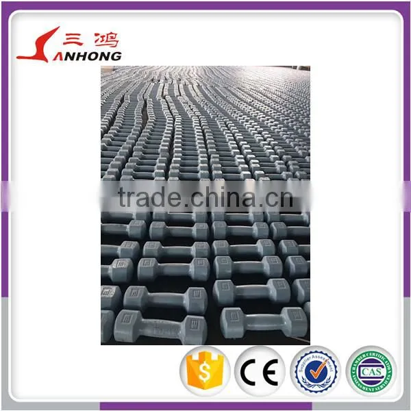 SANHONG Manufacture High Qualtiy Commmericla Gym Equipment Fitness Accessory Plastic Dumbell photo-2
