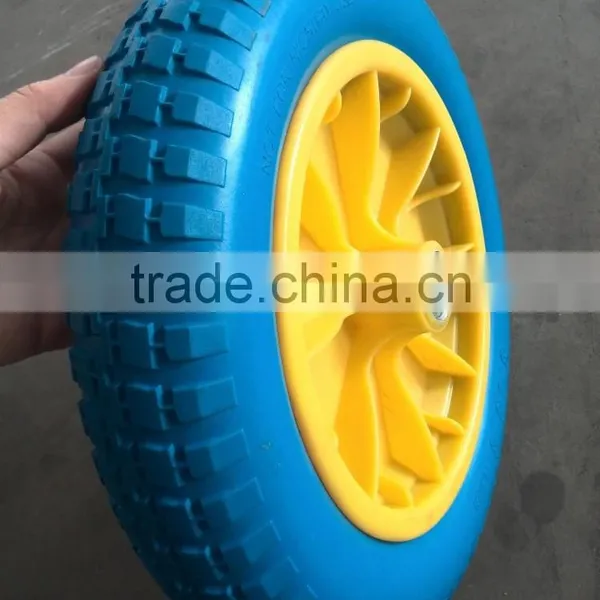 Factory of Pu Foam Wheelbarrow Wheels 3.00-8 13x3 photo-4