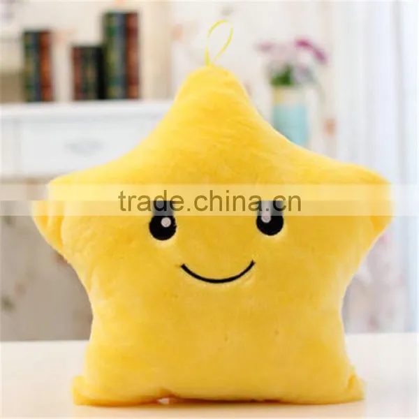 Christmas Decorative Home Sofa Party Decor Toys Gift Plush Colorful Star Shape LED Light Star Shape Pillow Cushion photo-5