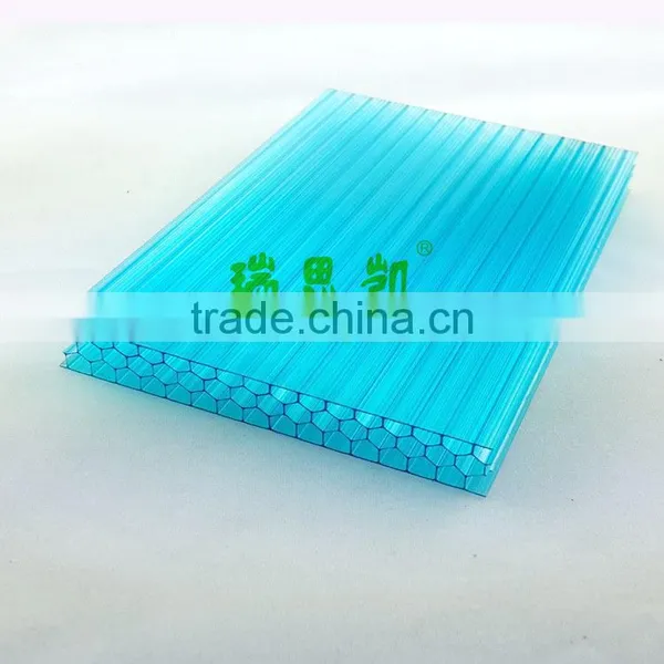 2016 Hot Sale 14mm/16mm/18mm Polycarbonate/plastic Honeycomb Sheet for Greenhouse Building photo-4