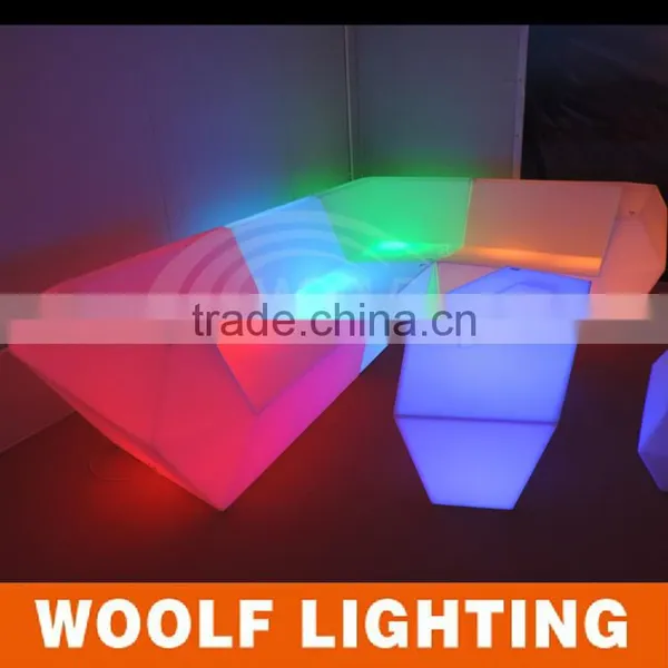 Modish Illuminated Decorative LED Casual Sofa for Tea House and Coffee Shop photo-6
