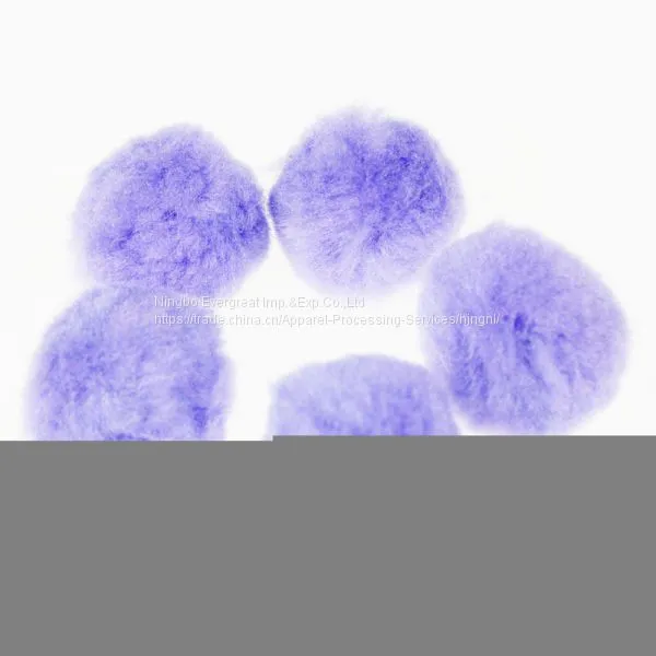 Jumbo Acrylic Pompom Ball Purple Assorted