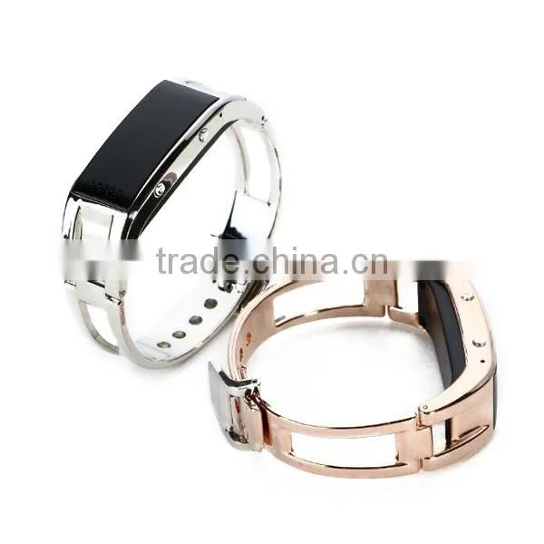 Stainless Steel Smart Watch, Sleep Mornitoring Smart Bracelet, OLED Screen Bluetooth Watch photo-4