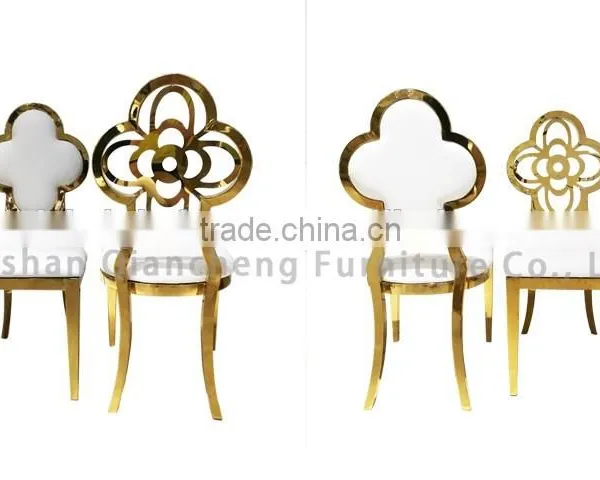 2017 Most Popular Wedding Event Chair Golden Stainless Steel Chair photo-6