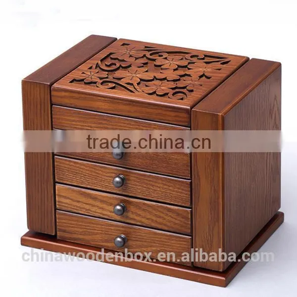 2016 Folding Wooden Jewelry Box With Mirror photo-3