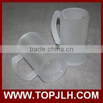 Custom Logo Printed Beer Cup Blank Frosted Glass Mug photo-5
