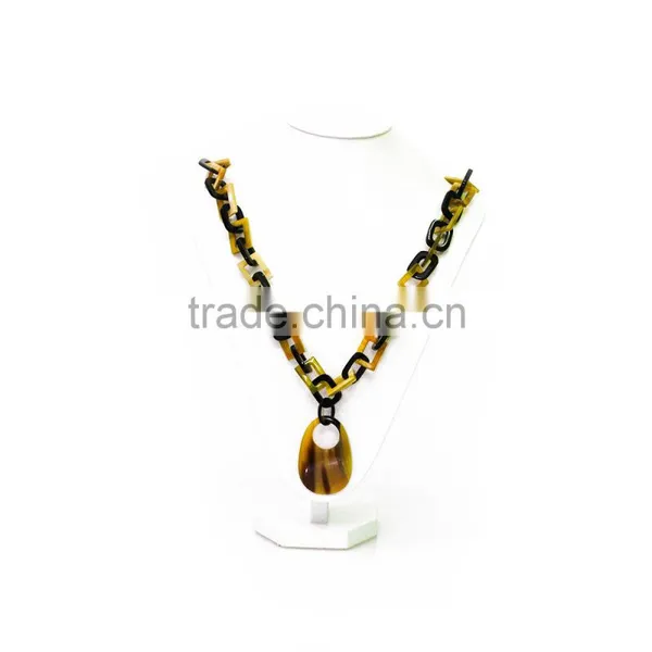 NECKLACE MADE FROM NATURAL BUFFALO HORN IN VIETNAM photo-3