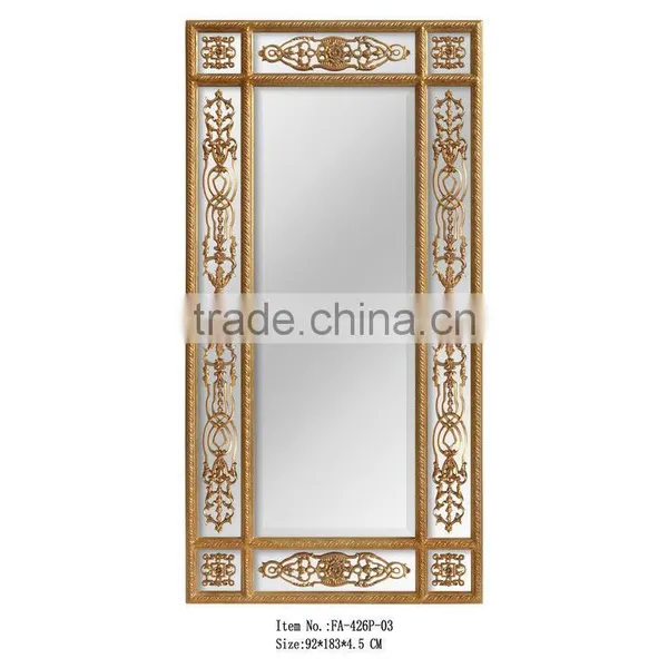 Baroque Mirror Frame Rectangular Bathroom Mirrors photo-5