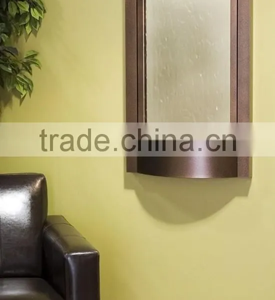 Foshan Manufacturer Wall Hanging Water Features Glass Waterfall Fountain With Pumps photo-3