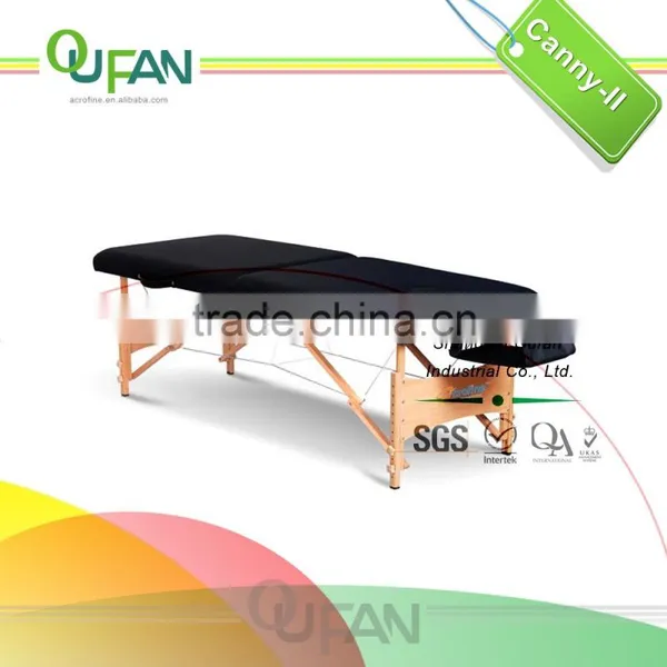 Oufan economical wooden portable massage table Canny-II with black color