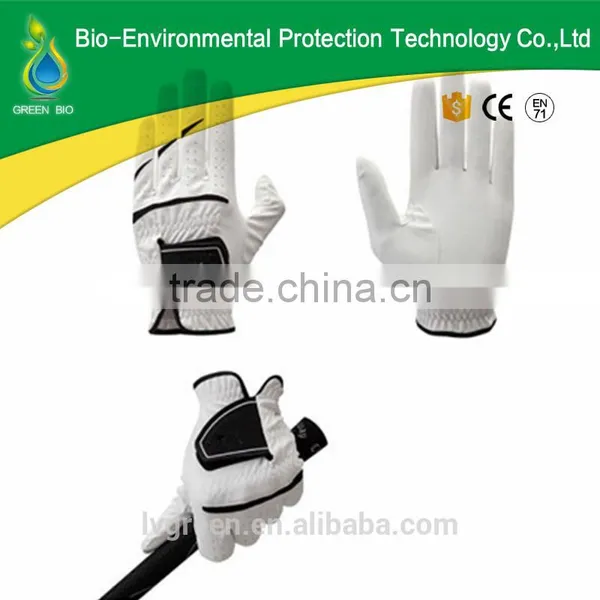 2015 Jiangsu Green Golf Glove Men and Women Cabretta Leather Golf Gloves photo-2