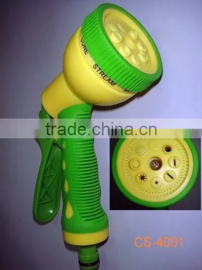 Hot Sell CS-1001 8functions Plastic Spray Hose Nozzle for Garden and Lawn photo-2