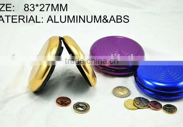 Fashion New Aluminium Euro Coin Dispenser Holder Purse Wallet Hold Coins Gadget photo-4