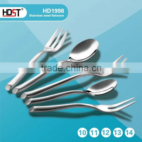 Stainless Steel,Silver Metal Type and Eco-Friendly,Stocked Feature Cutlery Set photo-3