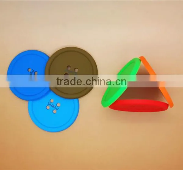 Trade Assurance Button Shape Design Coffee Cup Pad Tin Coaster photo-5