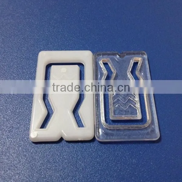 High Quality Square Transparent Plastic Shirt Clip Factory photo-2