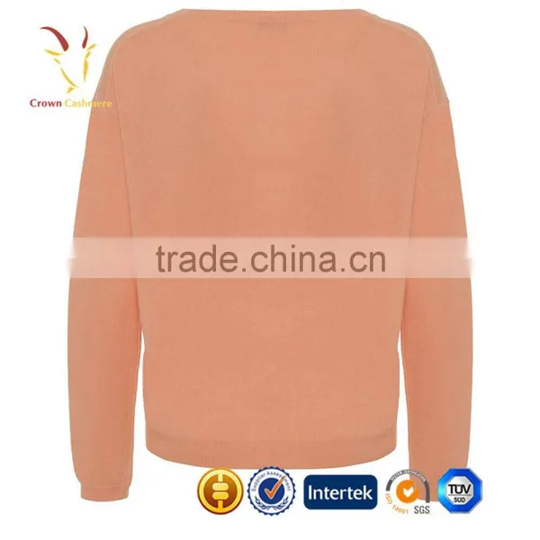 China Crew Neck Wool Cashmere Sweater Womens Luxury Knitwear photo-3