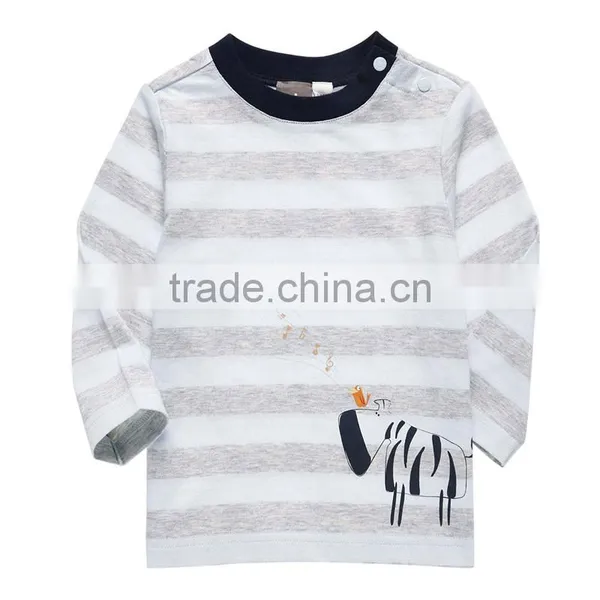 Open Shoulder Organic Cotton Baby Boy t Shirt photo-3