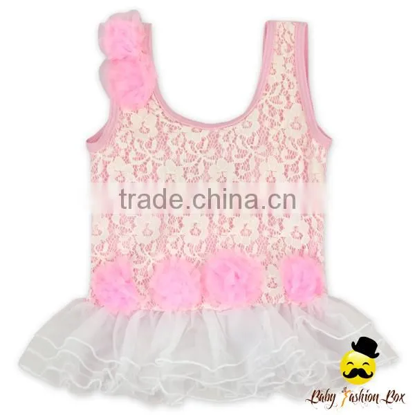 Wholesale Children Peach Young Girl Kids Beach Clothes Pink Swimwear Matching Swim Shorts Diaper photo-2