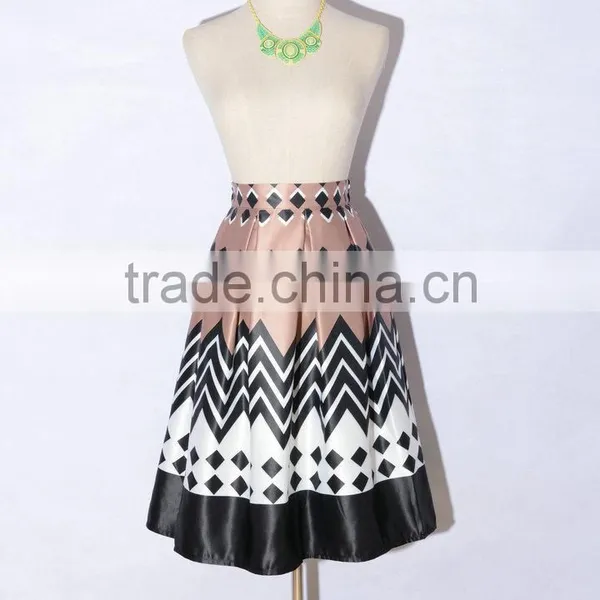 Z&M Ladies Short Skirt Designs Skater Skirt African Long Skirt photo-5