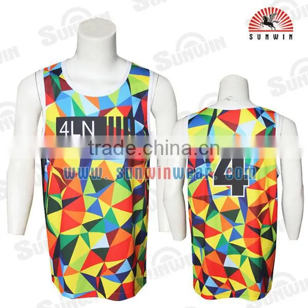2017 Custom Made New Design Wholesale Blank Basketball Jerseys for Men photo-6