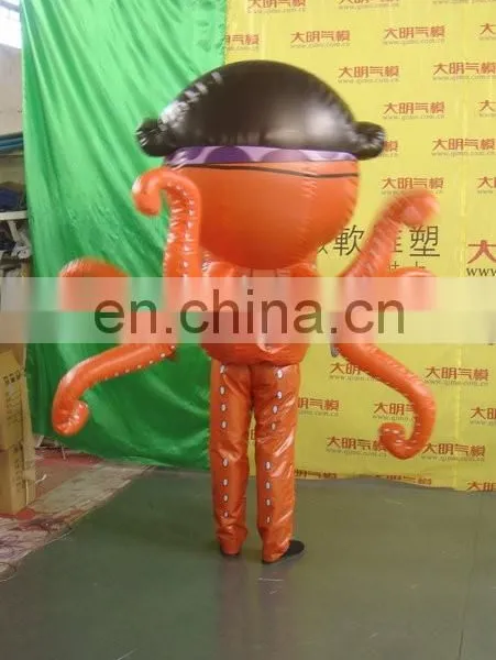 Customized Printed Backpack Inflatable Octopus Costume for Adults photo-2