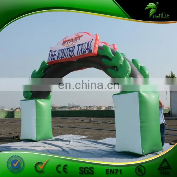 Inflatable Green PVC Leaf Arch, Inflatable Entrance Arch, Inflatable Arch Rental for Sale photo-2