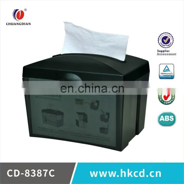 2015 Top Sales Multifunction Latest Design ABS Material Table Facial Tissue Dispenser CD-8387C