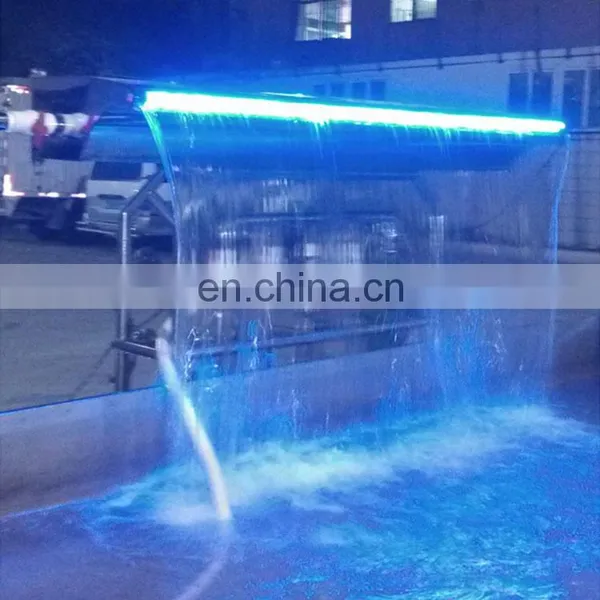 Outdoor Acrylic Artificial Garden Stainless Steel Waterfall Blade Cascade photo-6