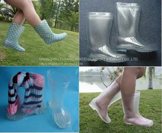 Waterproof Women Transparent Rain Boots,New Fashion Women Rain Boots,Popular Style Lady PVC Boots,Cheap Ladies Rain Boots photo-2