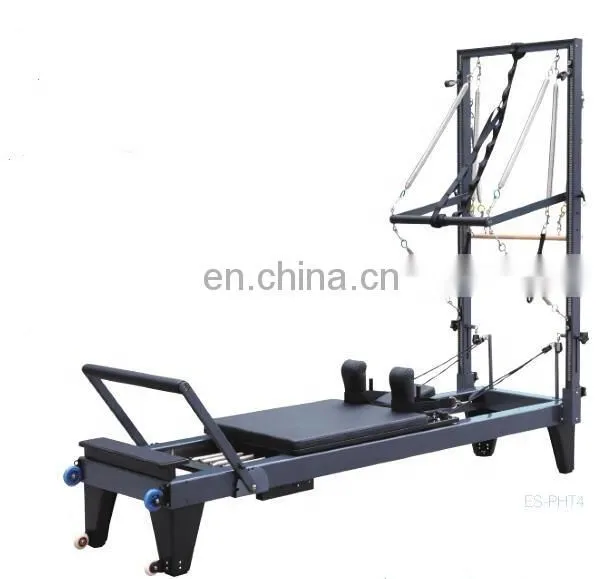 High Quality Bodybuilding Folding Pilates Reformer Of Aluminium Reformer Pilates Aluminium Reformer With Tower photo-3