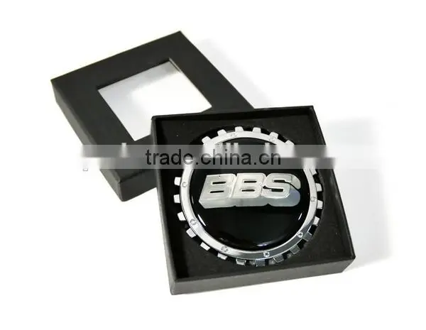 Extraordinary Exquisite Carbon Fiber Creative Silver BBS Grill Logo photo-3