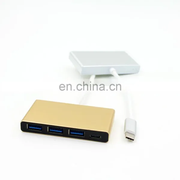 Aluminum Multiport PB USB 3.0 Hub Sabrent 4-Ports Speed 5Gbps Usb 3.0 Hub Type c Adapter for PC Laptop With On/off Switch photo-2