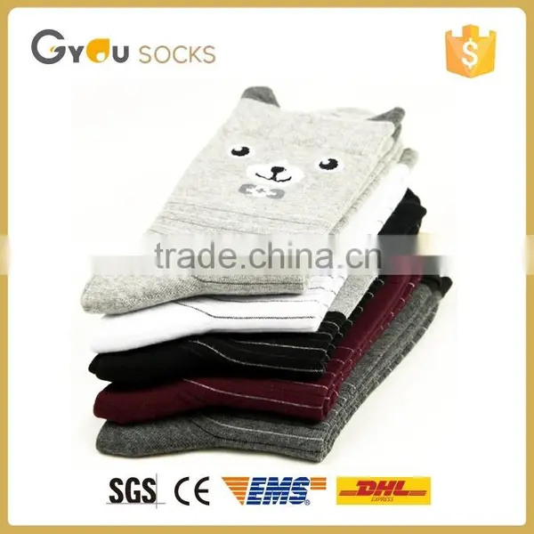 Crew Cotton Children Customized Girls Bear School Kids Socks Wholesales photo-2