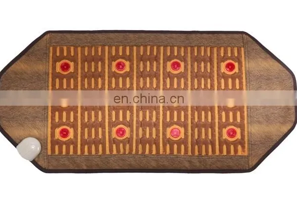 Led Photon Light Mat Germanium Maifan Clay Tourmaline Ceramic Far Infrared Thermal Heating Therapy Stone Mattress Pad photo-4