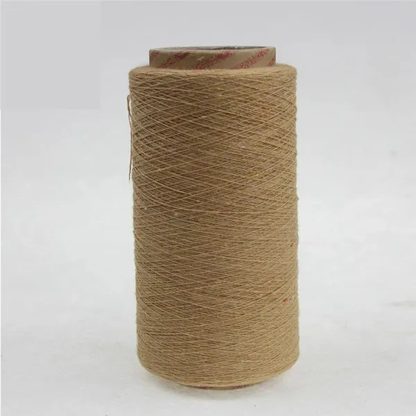 Ne21/1 Brown Color Open End Spinning Regenerated Cotton Blended Yarn for Sock photo-2