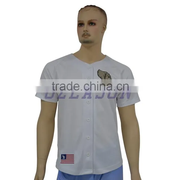 Custom Short Sleeve Baseball Uniform Sublimated Dri Fit Blank Baseball Jersey photo-5